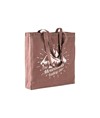 Shopper con soffietto in cotone stonewashed 220 g/m2, manici lunghi Handle