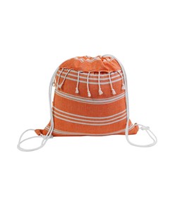 Zainetto fouta in cotone 180 g/m2 con chiusura a strappo Handle Zainetto fouta in cotone 180 g/m2 con chiusura a strappo Handle