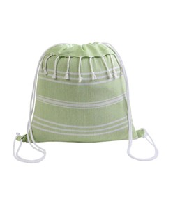 Zainetto fouta in cotone 180 g/m2 con chiusura a strappo Handle Zainetto fouta in cotone 180 g/m2 con chiusura a strappo Handle