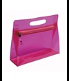 Beauty in PVC trasparente con chiusura a zip e maniglia