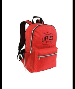 Zaino in nylon 420D con 4 tasche di cui 2 laterali a zip retinate