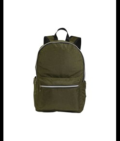 Zaino in nylon 420D con 4 tasche di cui 2 laterali a zip retinate