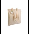 Shopper in cotone organico 140 g/m2, manici lunghi Handle