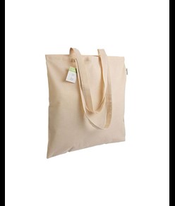 Shopper in cotone organico 140 g/m2, manici lunghi Handle