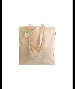Shopper in cotone organico 140 g/m2, manici lunghi Handle