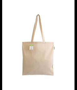 Shopper in cotone organico 140 g/m2, manici lunghi Handle