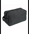 Beauty case in poliestere 300D tessuto melange con maniglia