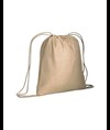 Zainetto in cotone 95gm2 con chiusura a strozzoZainetto in cotone con angoli rinforzati Handle