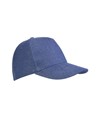 Cappellino in cotone denim pesante, 5 pannelli