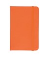 Quaderno in PU in colore fluo con elastico colorato, fogli a righe (80 pag.), segnalibro i