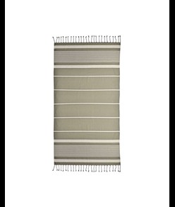 Telo mare/pareo stile Fouta 100% cotone 580gr con lato in spugna e frange, 90x160 cm