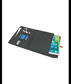 Cartella congresso e tech organizer in tessuto mélange