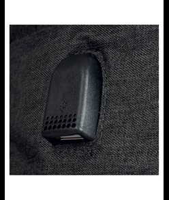 Zaino porta computer poliestere two tone con tre tasche con porta USB esterna