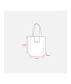 Shopper ripiegabile in TNT 80 g/m2 termosaldato, manici corti Handle Shopper ripiegabile in TNT 80 g/m2 termosaldato, manici corti Handle