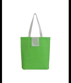 Shopper ripiegabile in TNT 80 g/m2 termosaldato, manici corti Handle