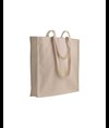Shopper in cotone 180 g/m2, manici lunghi e soffietto Handle