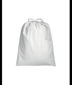 Sacchetto in cotone 120 g/m2 con chiusura a strozzo, 40 x 50 cm Handle