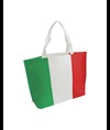 Shopper in TNT termosaldato con stampa tricolore leggermente macchiata Handle