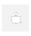 Shopper con soffietto alla base in TNT termosaldato, manici lunghi Handle Shopper con soffietto alla base in TNT termosaldato, manici lunghi Handle