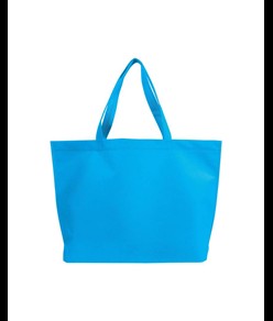 Shopper con soffietto alla base in TNT termosaldato, manici lunghi Handle