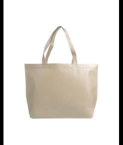 Shopper con soffietto alla base in TNT termosaldato, manici lunghi Handle