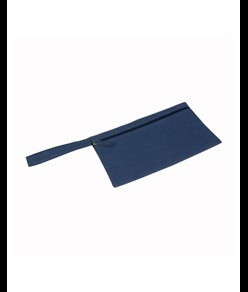 Porta documenti in poliestere con chiusura zip e pratica maniglia