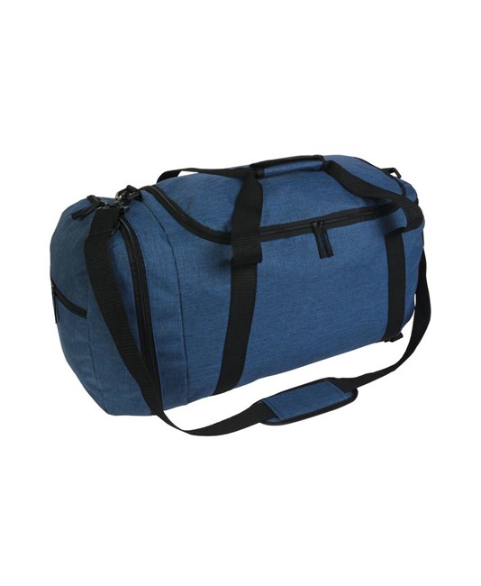 Borsa sport in poliestere twotone con spallacci estraibili e tasca porta scarpe Borsa sport in poliestere twotone con spallacci estraibili e tasca porta scarpe