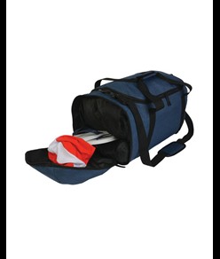 Borsa sport in poliestere twotone con spallacci estraibili e tasca porta scarpe