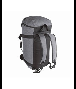 Borsa sport in poliestere twotone con spallacci estraibili e tasca porta scarpe