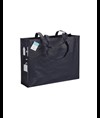 Shopper con soffietto in R-PET (plastica riciclata), manici lunghi Handle