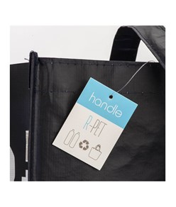 Shopper con soffietto in R-PET (plastica riciclata), manici lunghi Handle Shopper con soffietto in R-PET (plastica riciclata), manici lunghi Handle