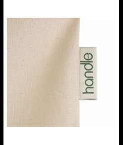 Shopper con soffietto in cotone organico 150 g/m2, manici lunghi Handle