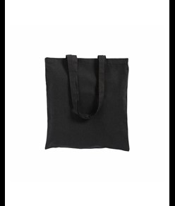Shopper in cotone 180 g/m2, manici lunghi e soffietto Handle