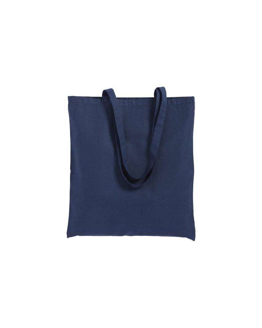 Shopper in cotone 180 g/m2, manici lunghi e soffietto Handle