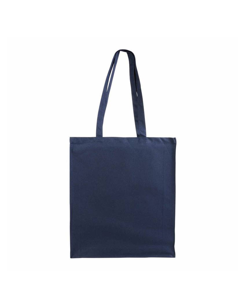 Shopper in cotone 180 g/m2, manici lunghi e soffietto Handle