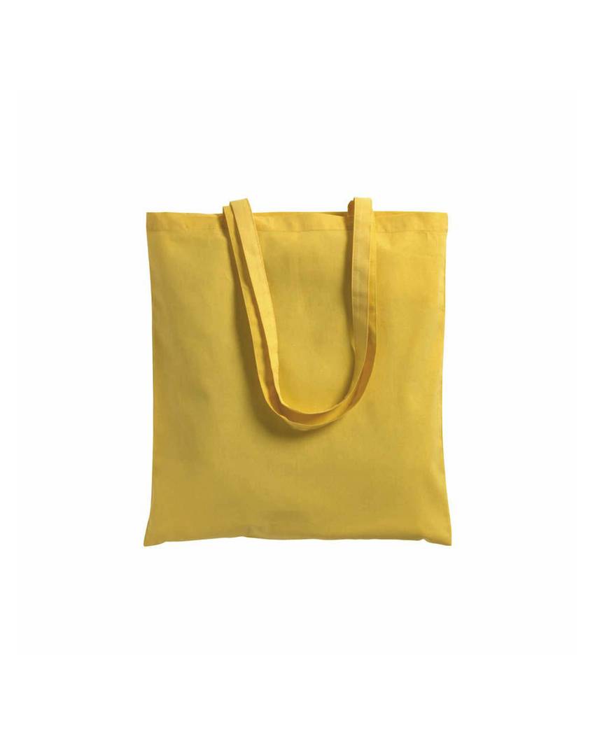 Shopper in cotone 180 g/m2, manici lunghi e soffietto Handle