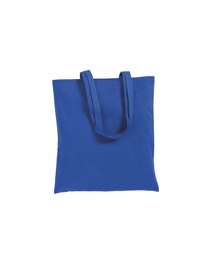Shopper in cotone 180 g/m2, manici lunghi e soffietto Handle