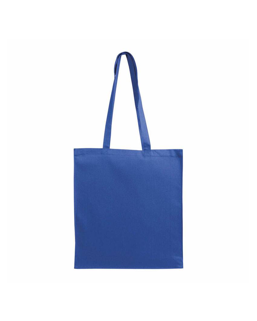 Shopper in cotone 180 g/m2, manici lunghi e soffietto Handle