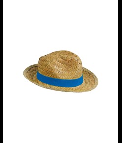 Cappello in paglia con fascia elastica 2,5 cm applicabile e personalizzabile