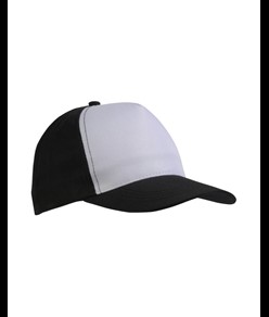 Cappellino in poliestere, 5 pannelli, regolazione a velcro