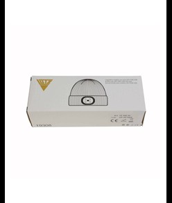 Cappellino in maglia 100% acrilico pesante con luce LED removibile e ricaricabile USB