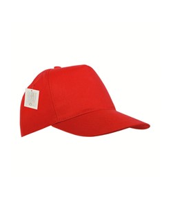 Cappellino in RPET, 5 pannelli con anellini ricamati Cappellino in RPET, 5 pannelli con anellini ricamati