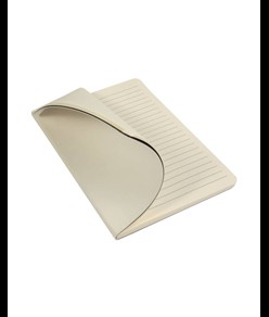 Quaderno in PU morbido, fogli a righe color avorio (64 pag.)