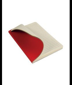 Quaderno in PU morbido, fogli a righe color avorio (64 pag.)