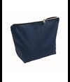 Beauty case in cotone spazzolato 10 oz con chiusura zip