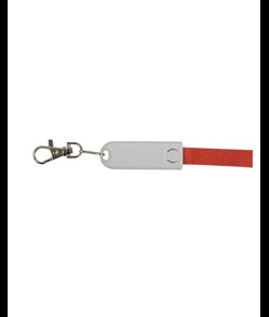 Nastro da collo con moschettone con funzione di cavo di ricarica con prese Micro-USB/Light