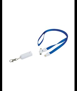 Nastro da collo con moschettone con funzione di cavo di ricarica con prese Micro-USB/Light