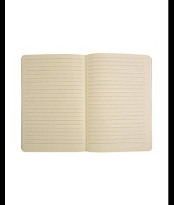 Quaderno in cartoncino effetto metallizzato, fogli a righe color avorio (64 pag.)