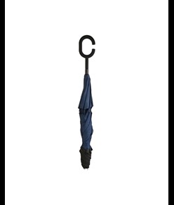 Ombrello  reversibile con  manico tondo  gommato