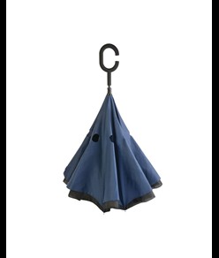 Ombrello  reversibile con  manico tondo  gommato